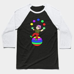 Cute chibi girl juggling Baseball T-Shirt